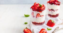 Mascarpone Creme mit Erdbeeren