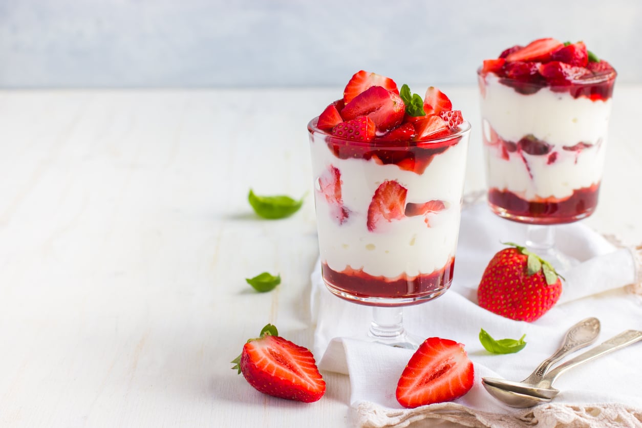 Mascarpone Creme mit Erdbeeren Rezept