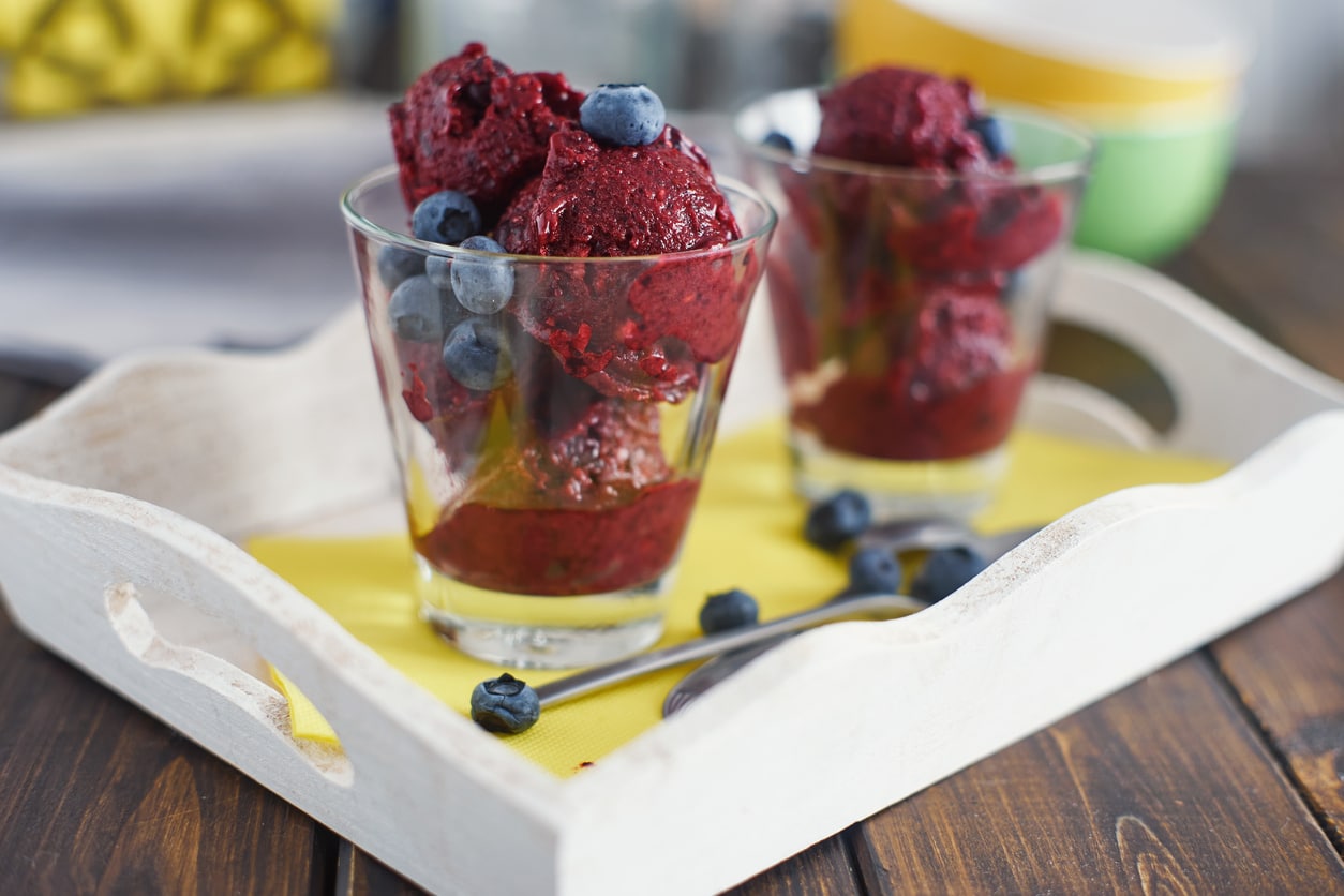 Heidelbeersorbet