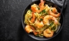 Spaghetti mit Garnelen